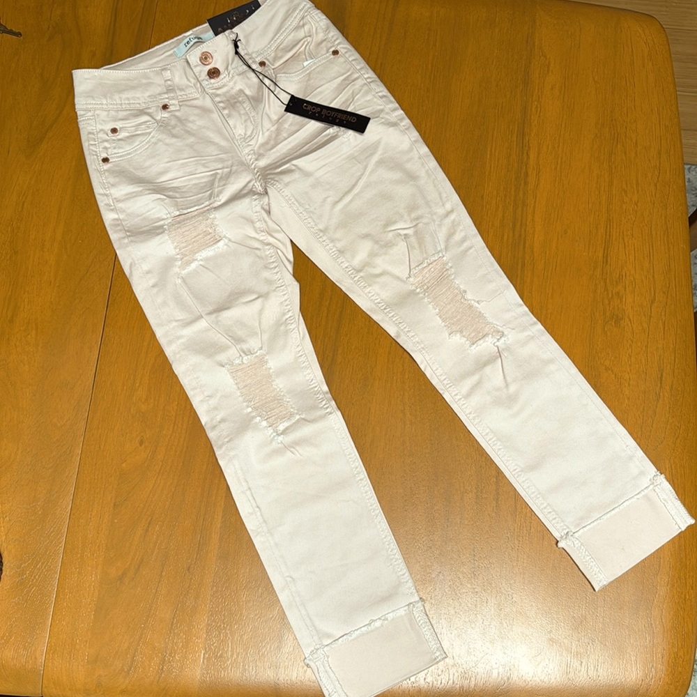 Crop Boyfriend Jean blush